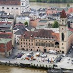 Passaus Altstadt von oben mit allen Blechdächern