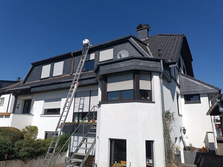 a ladder on a building